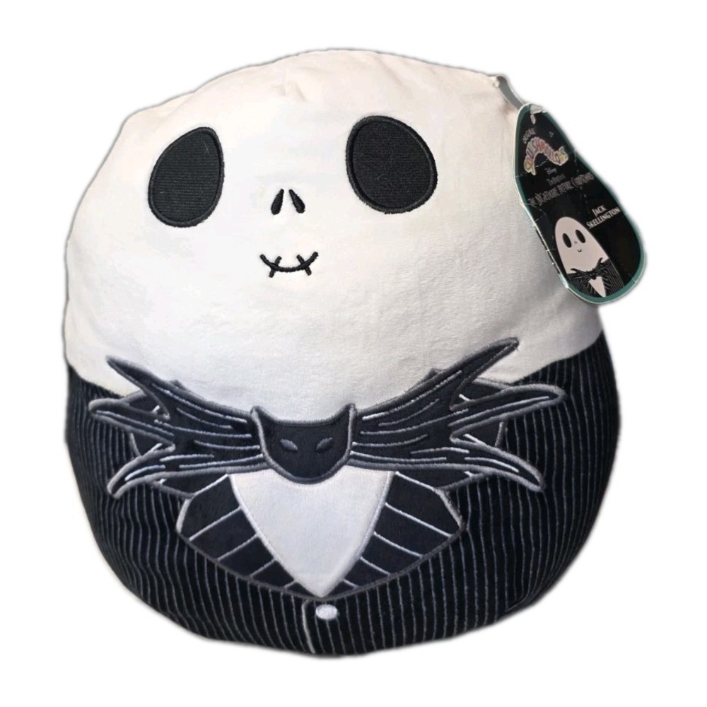 Squishmallows Jack Skellington 12" Plush‎ EUC Nightmare Before Christmas 🎃